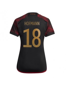 Tyskland Jonas Hofmann #18 Replika Borta Kläder Dam VM 2022 Kortärmad